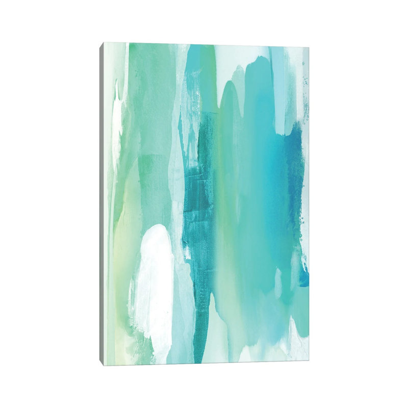 Converge Aqua I by Jackie Hanson - Wrapped Canvas Print, 20.32 cm H x 30.48 cm W