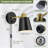 Dimmable Wall Sconces with Plug in Cord and Dimmer On/Off Knob Switch (Set of 2)