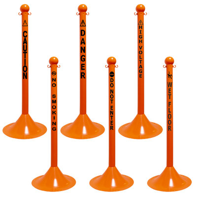 Poteau orange Mr. Chain Safety