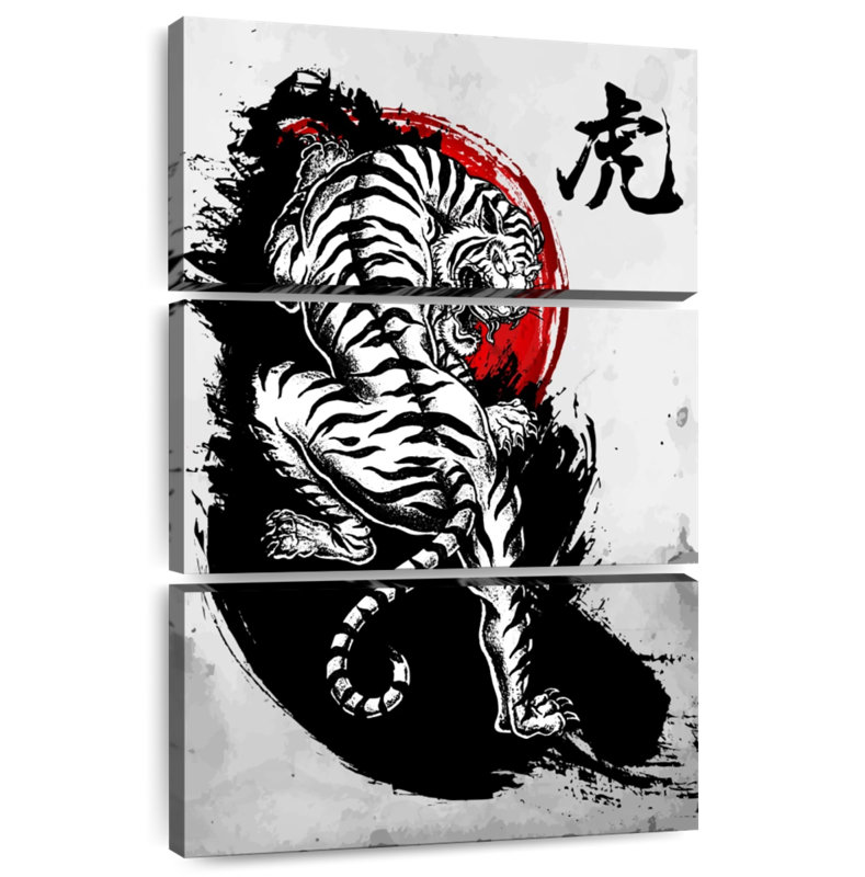 Tigre japonais Brampt, H 38 po x l 24 po