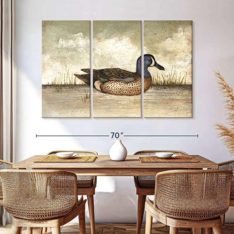 Brampt Blue Winged Teal Duck, 20" H x 33" W