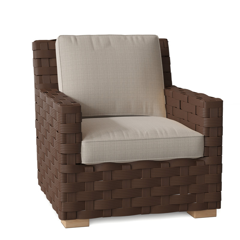 St. Barts Outdoor Lounge Chair, St. Barts Hemp, Ocean