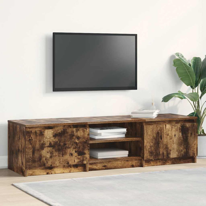 Alexio TV Cabinet 140x40x35.5 cm Engineered Wood, Smoked Oak