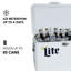 Miller Lite Ice Chest Cooler with Bottle Opener, 51L (54 qt), 85 Cans