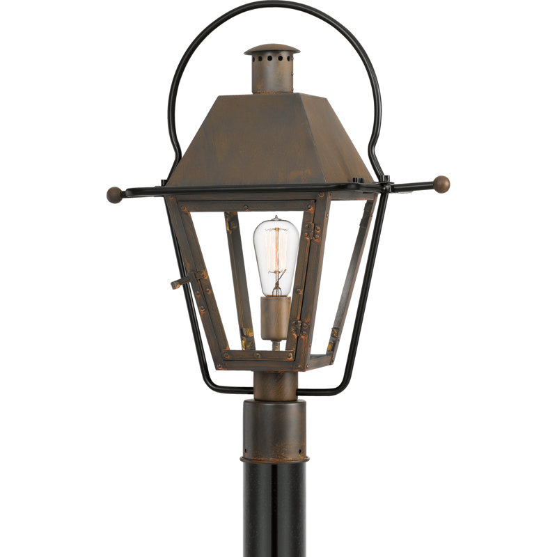 Rue De Royal Transparent Lantern Head, Industrial Bronze