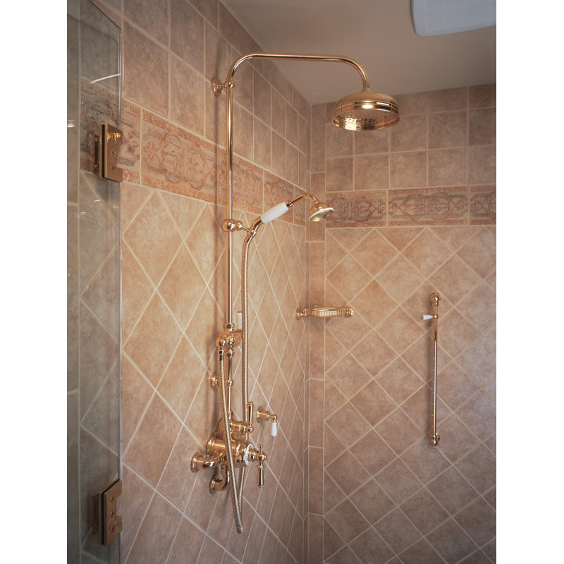 Perrin & Rowe® 31.5" x 15" Rigid Riser Shower Outlet