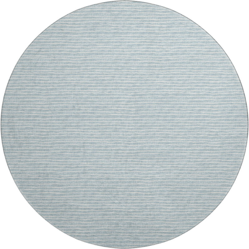 Premium Machine Washable Vaseem AMF138 Sky Rug, Round 8'