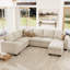 Canapé-lit modulaire en L avec repose-pieds Shavera-1443747864