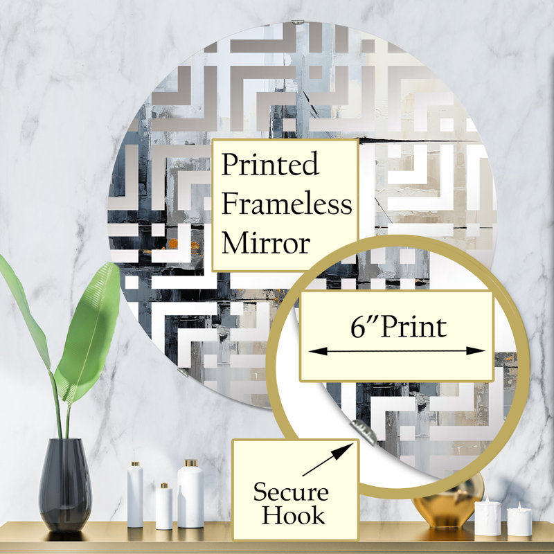 Circle Wall Mirror, 31.4" x 31.4"