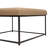 Makaiden 30" Square Upholstered Tufted Ottoman with Metal Frame-831080453