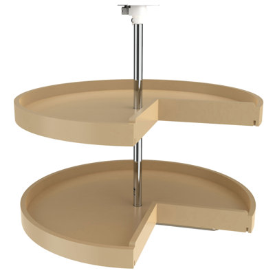Rev-A-Shelf Lazy Susan Pie-Cut Polymer 2-Shelf