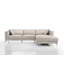 Canapé modulaire en cuir véritable de 120 po Alaga-1238760880-1238752184