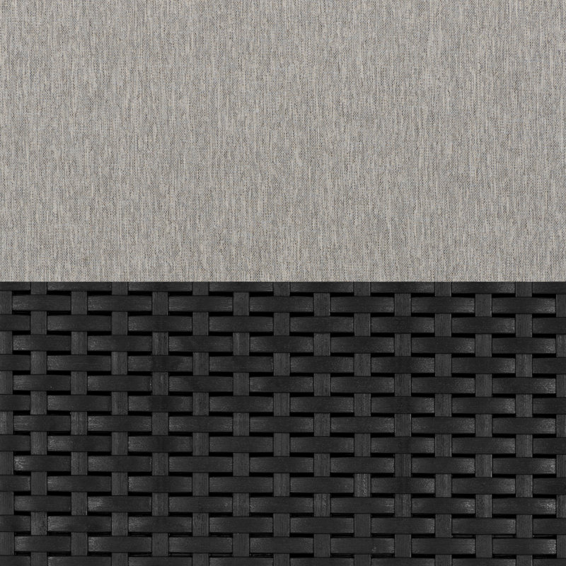Chaise de patio avec coussins Mesvin, gris
