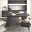 Table de salle à manger ovale extensible avec base en bois