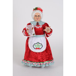 Mrs. Claus Matching Mother and Daughter Aprons