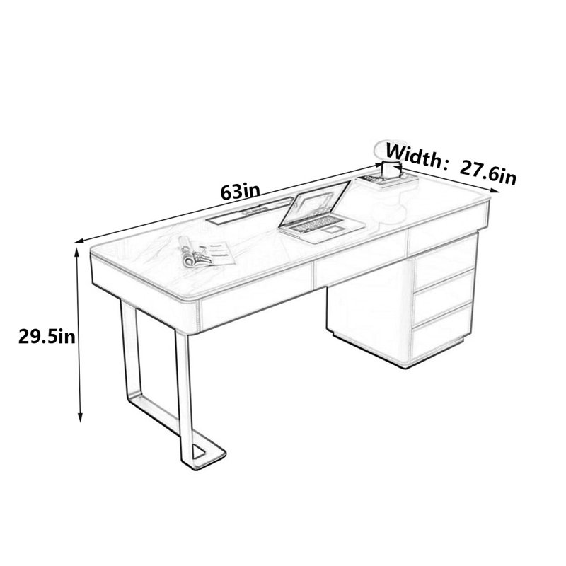 Jenson, 29.5" H x 63" W x 27.6" D