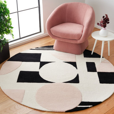 Tapis rosé / noir Felipe