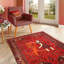 Rust Persian Antique Qashgaei Rug 3'11"x5'1"