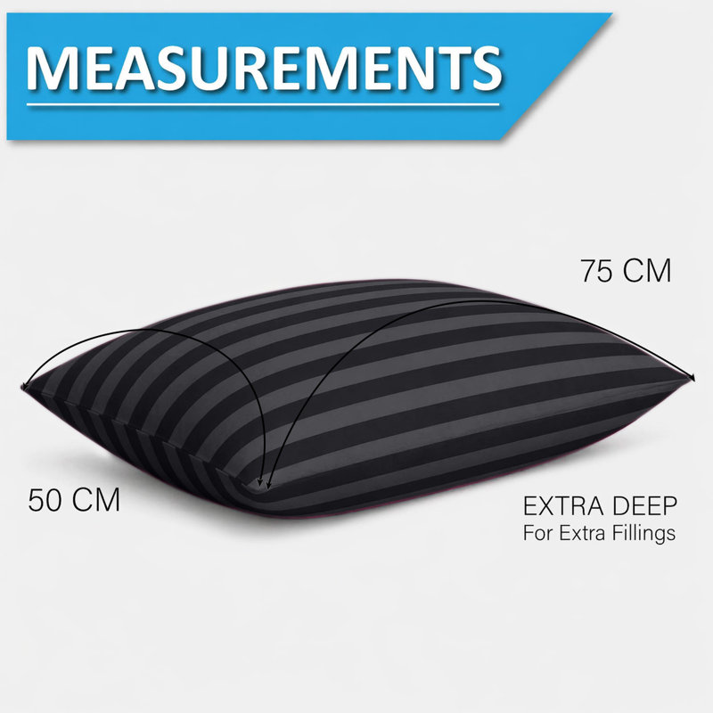 17 Stories Pillow Case, BLACK