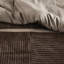 Édredon 7 pièces en velours côtelé brun - Literie respirante et élégante-120276091