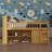 Wooden Loft Bed Frame With Storage Headboard & LED Light, Low-Profile Loft Bed With Integrated Storage-344161247-344161244
