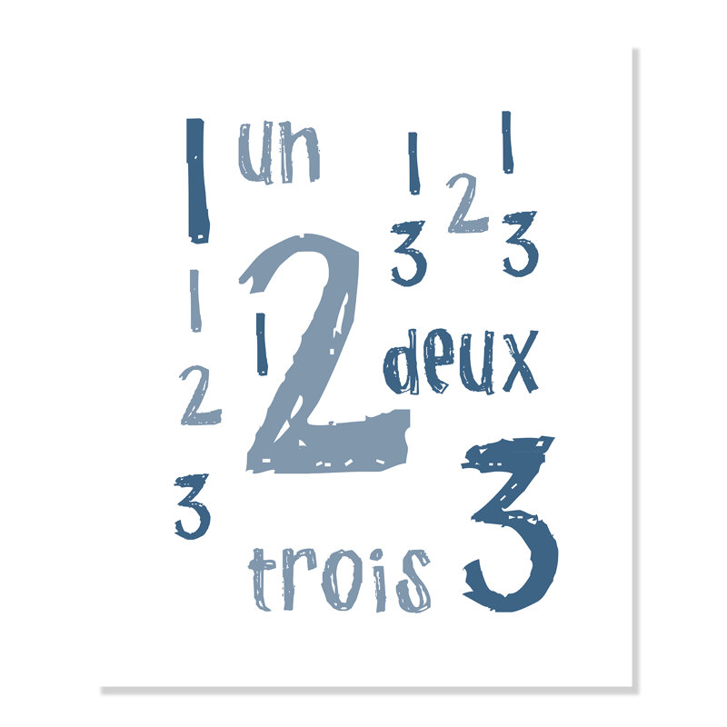 Impression sur papier français, H 24 po x l 20 po x P 1 po, Papier