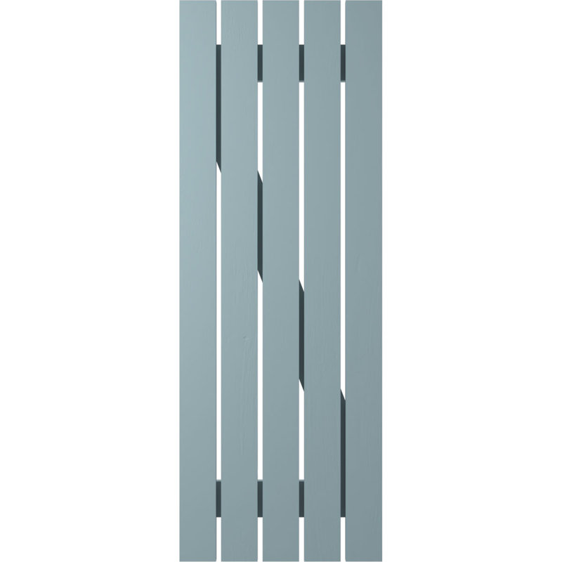 Volets de planche-n-lattes avec barre en Z (par paire) Americraft (2 lattes), Bleu paisible, 19 1/2", 77"