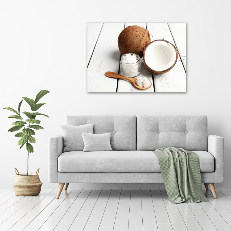 Coconut Oil - Wrapped Canvas Print