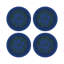 Christmas Berries Vegan Leather Round Pebble Placemat-535729860