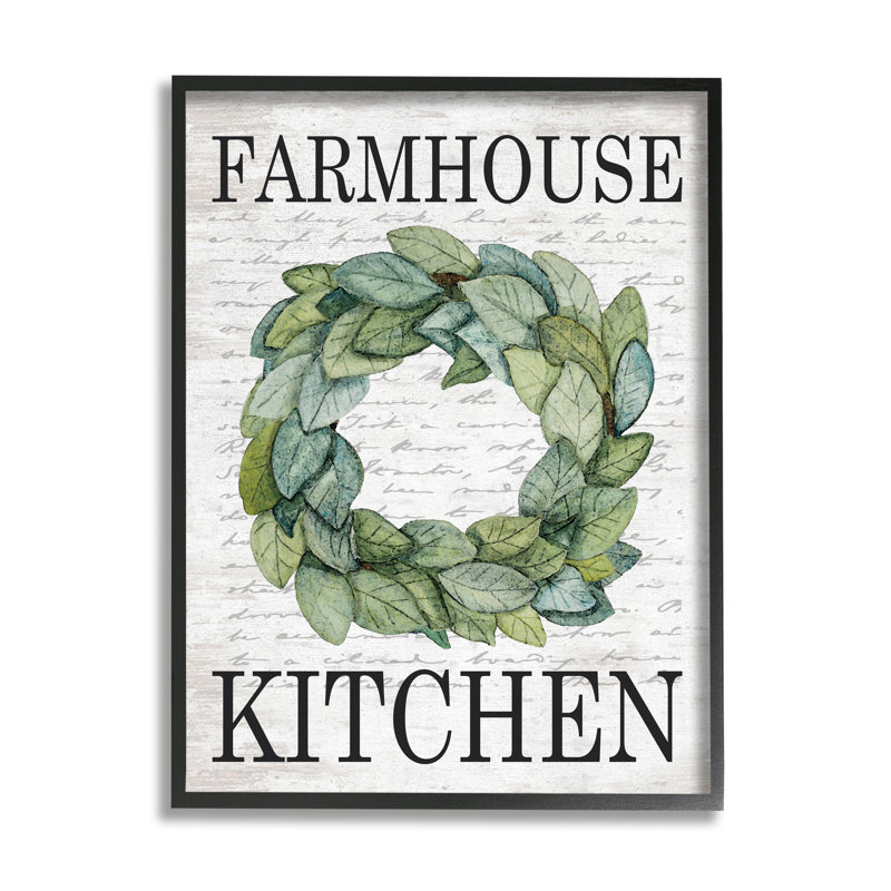 Couronne d'arbre de campagne Farmhouse, Giclée encadrée noir minuit, H 30 po x l 24 po x P 1,5 po