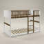 Lit superposé simple en bois massif Bustillo-876021062
