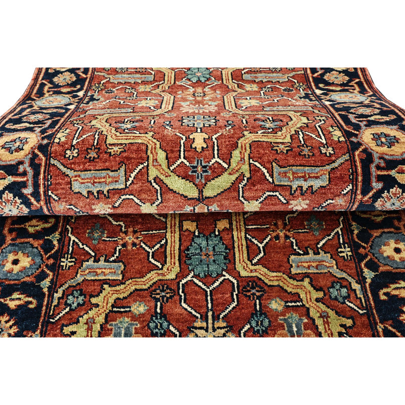 Handmade Wool Oriental Area Rug, Runner 2'6" x 8'