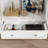 Elzadie 55.1'' H X 31.5'' W X 15.7'' D Glass Door Storage Bookcase-1579028785