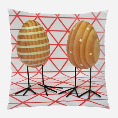 Geometric Microsuede Reversible Throw Pillow