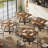 Square Dining Table, 31.5" Industrial Dinner Table-688064842-688064845