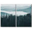 «Pine Tree Forest Mountain Range Valley Nature Landscape», impression sur toile, 2 pièces-92285645-92285644