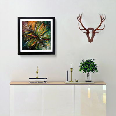 Palm Leaf Expressionism - Framed Print