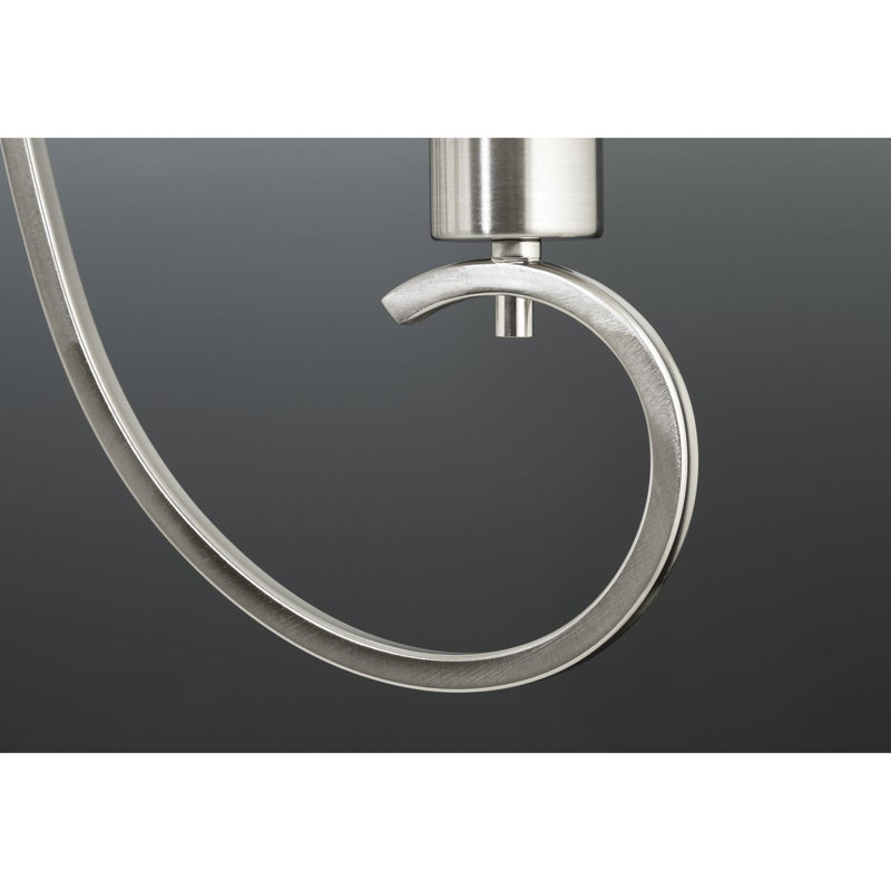 Ernestina 9 - Light Dimmable Tiered Chandelier, Brushed Nickel