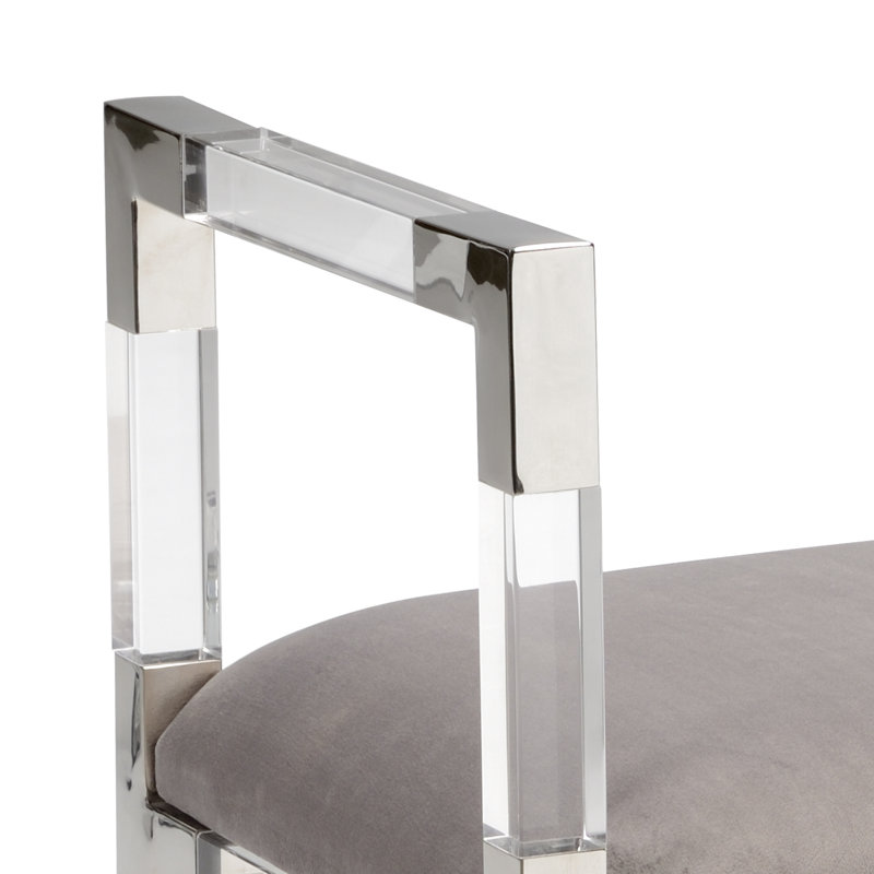Entryway Velour Upholstered Bench