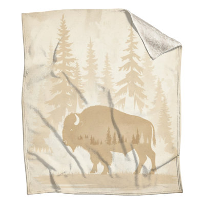 Bison dans des couvertures de forêt