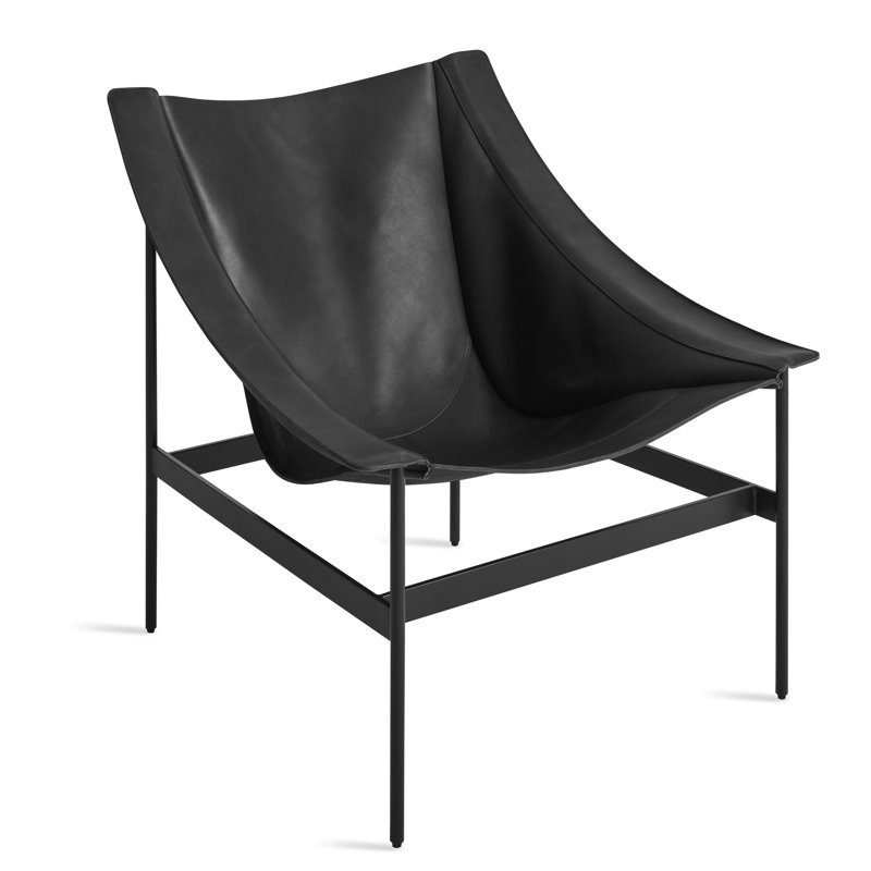 Heyday Lounge Chair, Black Full Grain Leather
