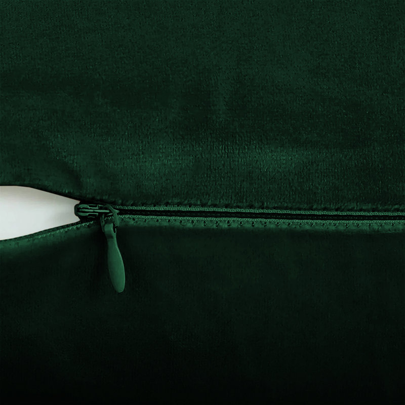 Square Cushion Cover, Dark Green