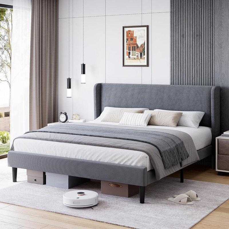 Bed Frame, Platform Bed Frame, Full XL