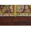 Tapis unique en laine noué à la main de style années 1950 de 7 pi 6 po x 11 pi en rouge / bleu / jaune