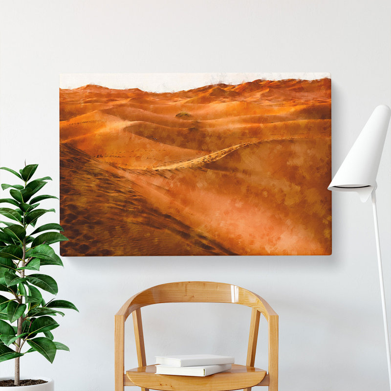 Sand Dunes In Morocco - Wrapped Canvas, 50cm H x 76cm W x 3cm D