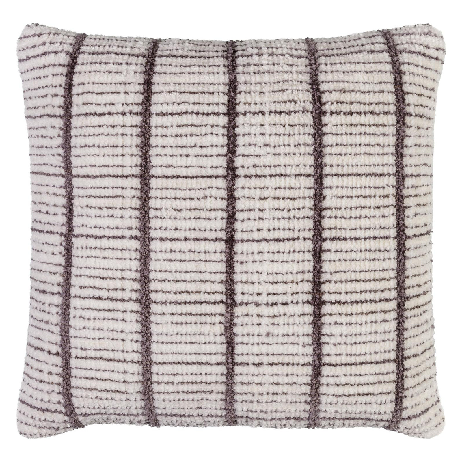 Wanderer Plaid Throw Pillow, Pillow Cover Only - No Insert, 22" x 22", Dark Charcoal