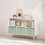 Bookcase with Collapsible Fabric Drawers, Toy Storage Cabinet-129864783