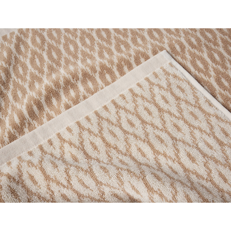 Stinson Organic Hand Towel 20"X30", Cream/Biscotti