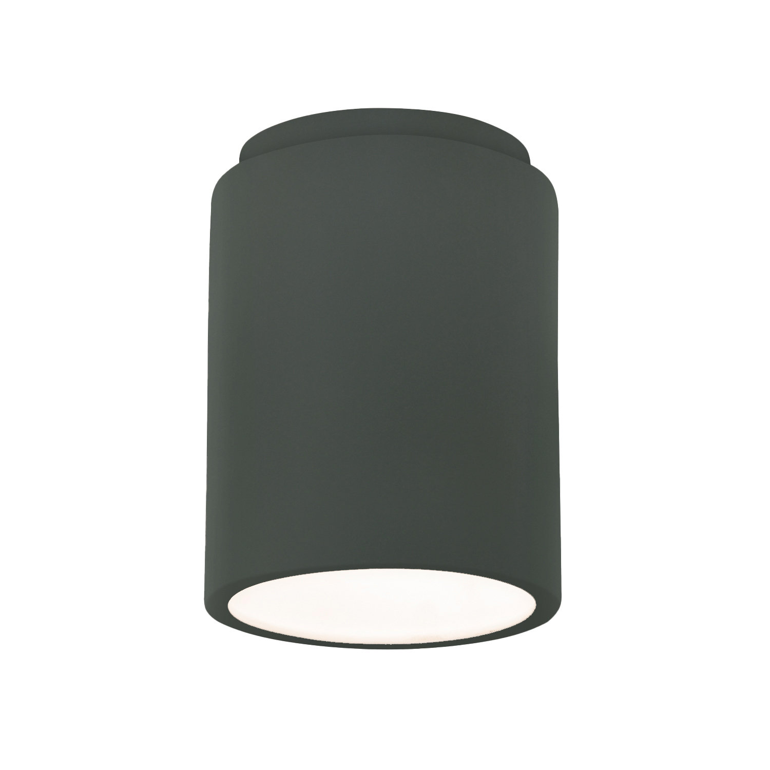 Sumatra Single Light Ceramic Flush Mount, Pewter Green, Incandescent (Not Included)
