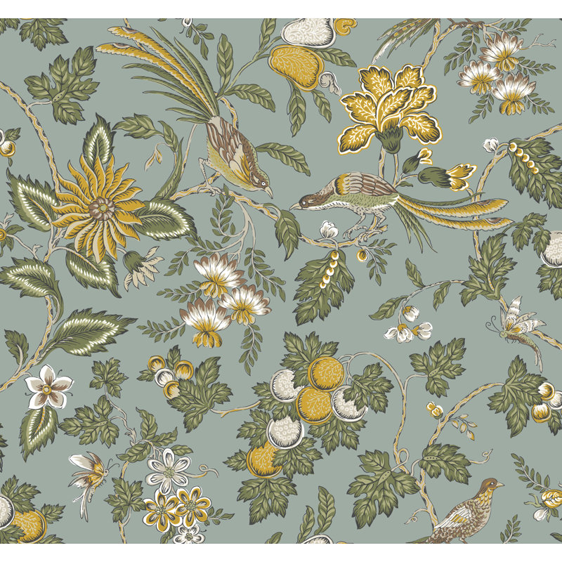 Papier peint bleu clair Parterre